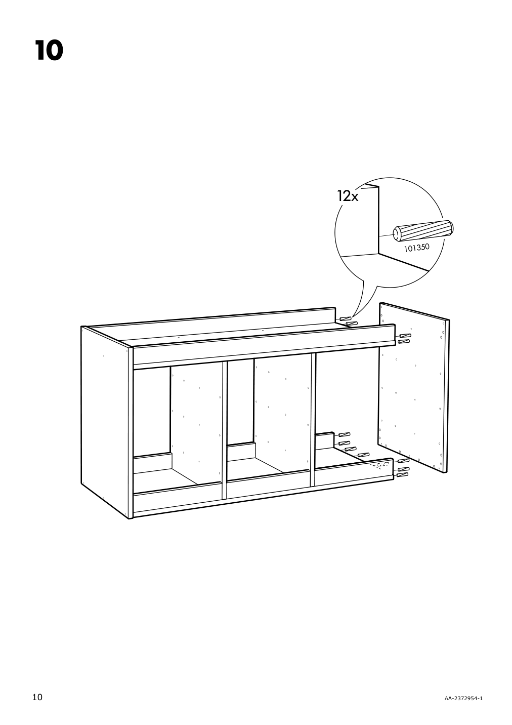 Assembly instructions for IKEA Trofast frame gray | Page 10 - IKEA TROFAST storage combination with boxes 695.151.10