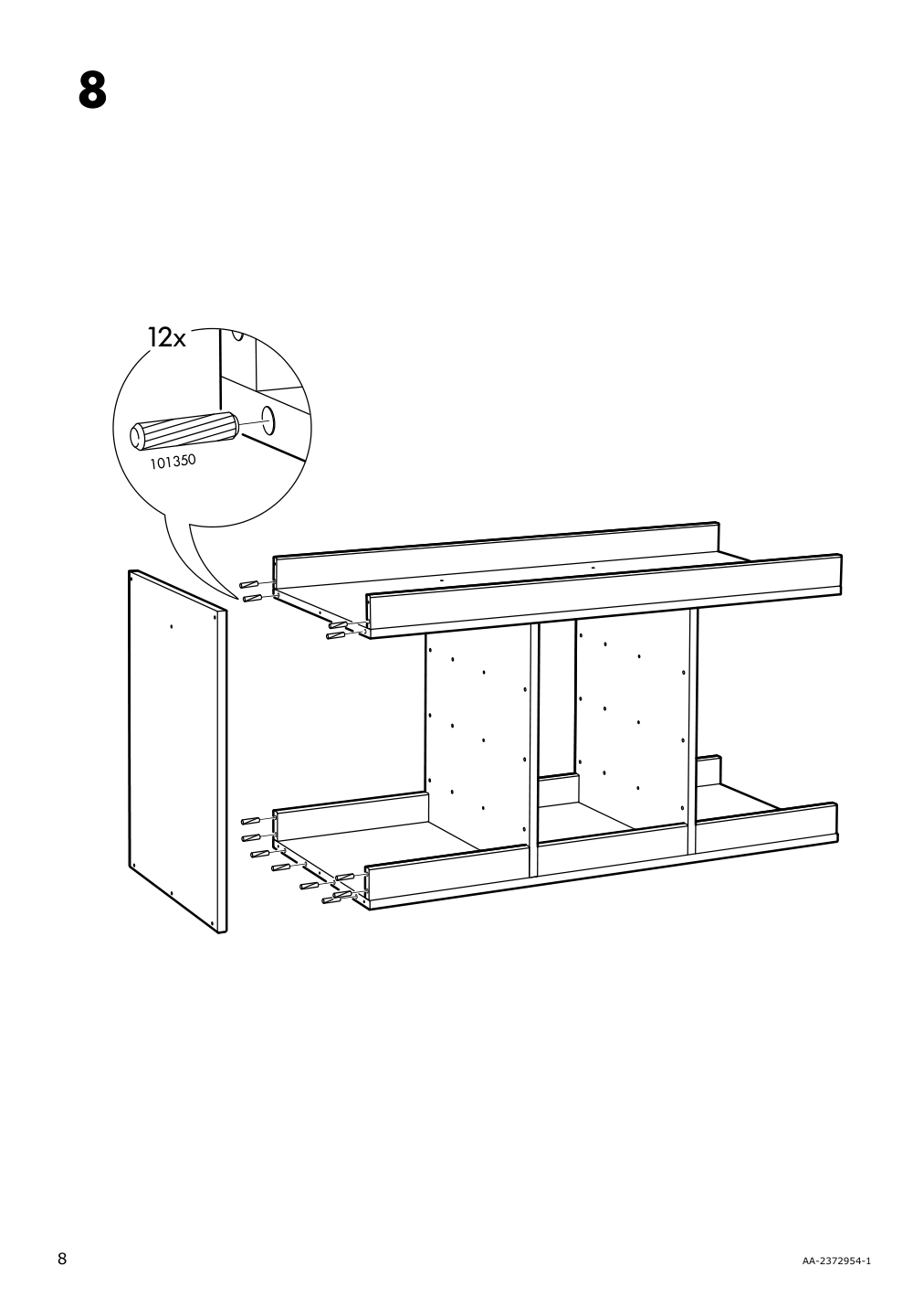 Assembly instructions for IKEA Trofast frame gray | Page 8 - IKEA TROFAST storage combination with boxes 695.151.10