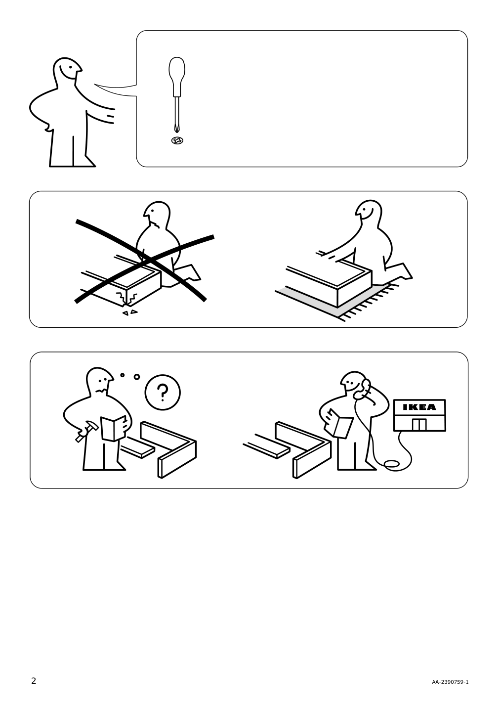 Assembly instructions for IKEA Trofast frame gray | Page 2 - IKEA TROFAST frame 305.739.31