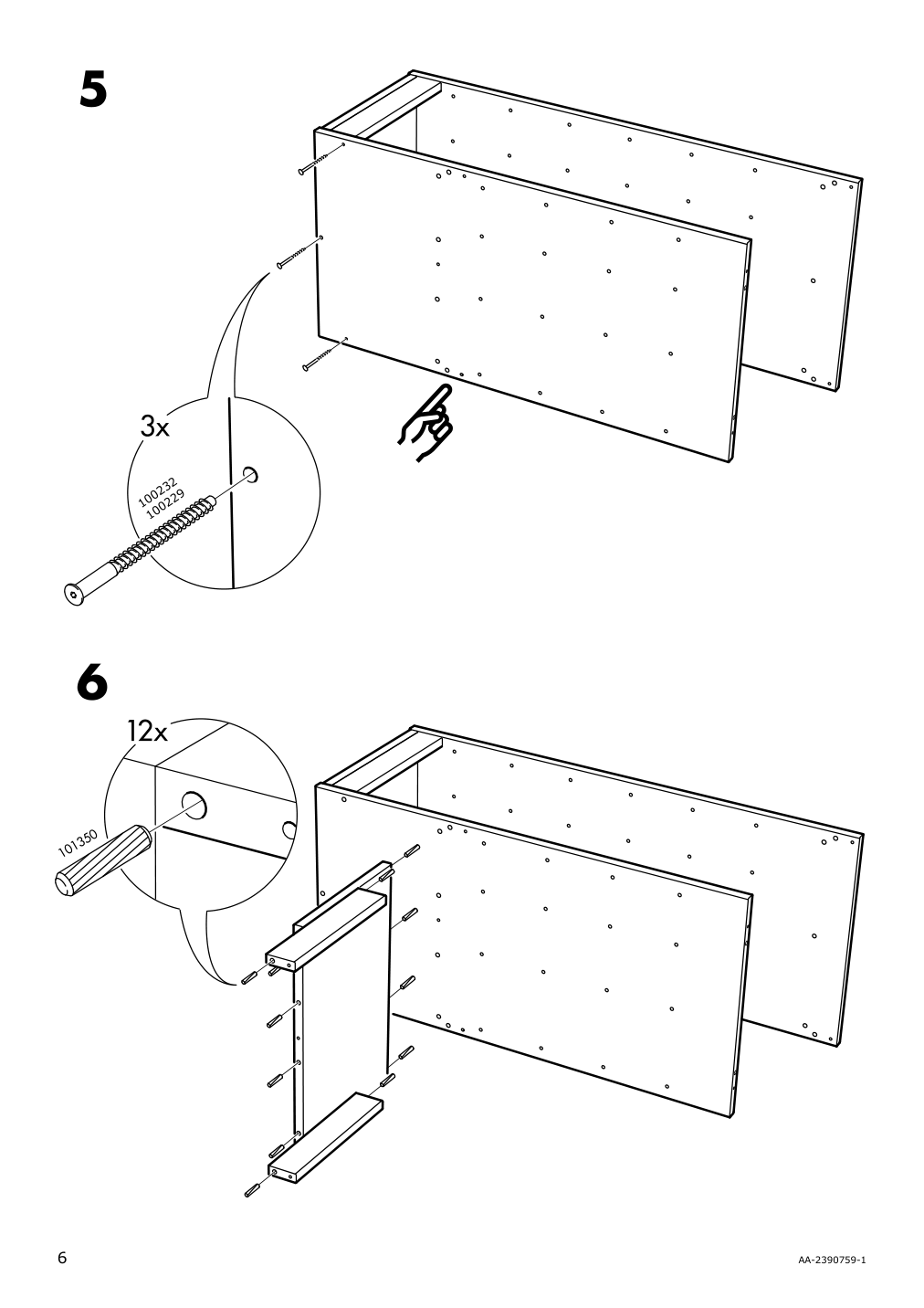 Assembly instructions for IKEA Trofast frame gray | Page 6 - IKEA TROFAST frame 305.739.31