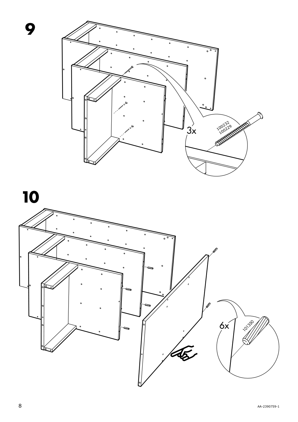 Assembly instructions for IKEA Trofast frame gray | Page 8 - IKEA TROFAST frame 305.739.31