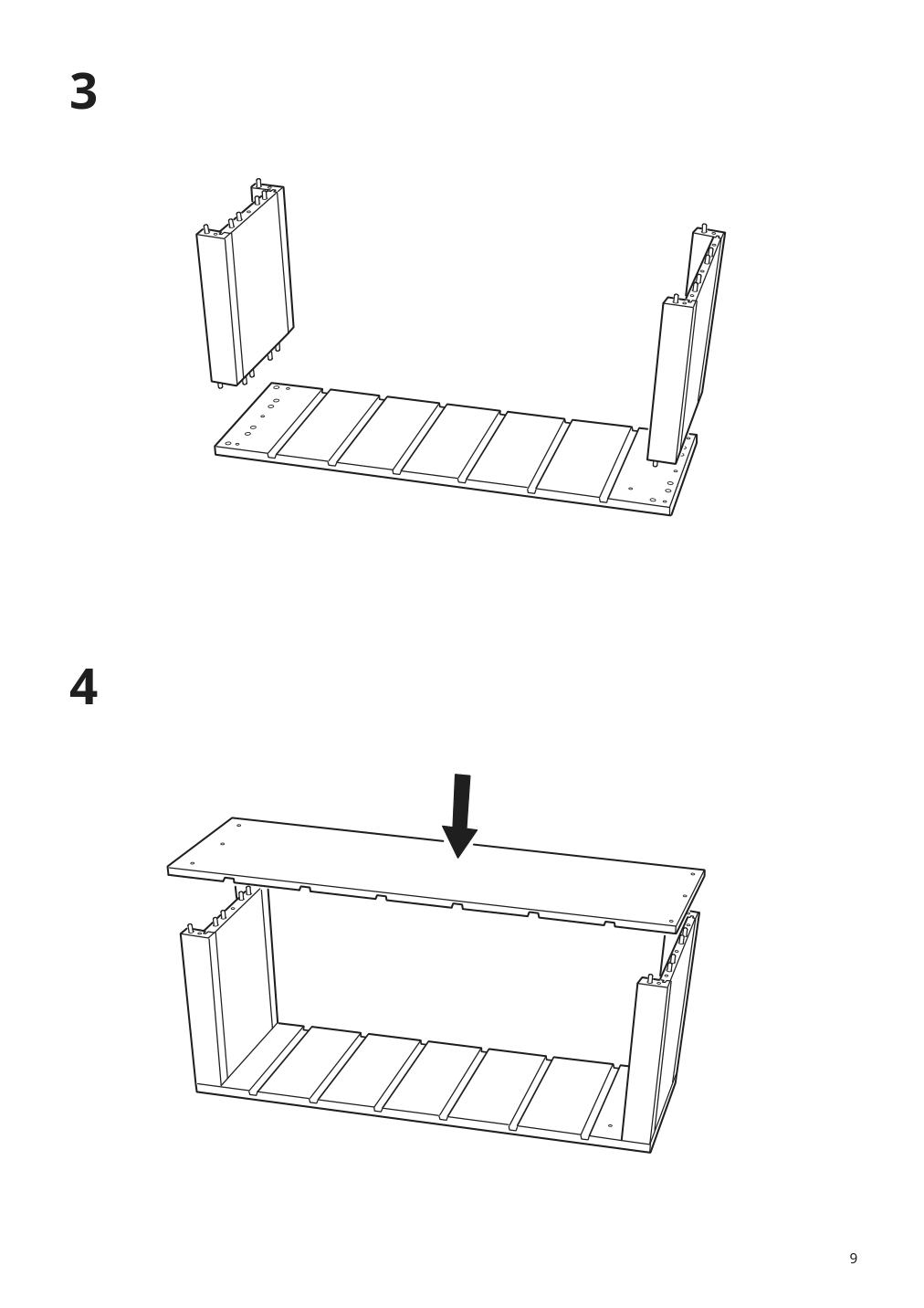 Assembly instructions for IKEA Trofast frame light white stained pine | Page 9 - IKEA TROFAST storage combination with boxes 493.359.35