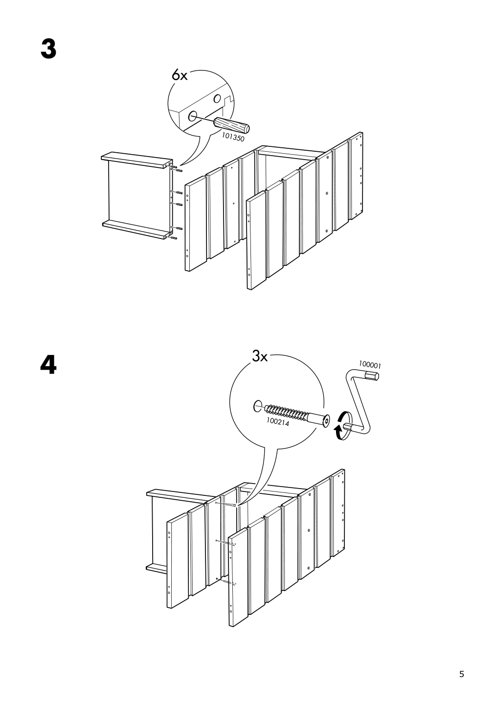 Assembly instructions for IKEA Trofast frame light white stained pine | Page 5 - IKEA TROFAST storage combination with boxes 594.779.10