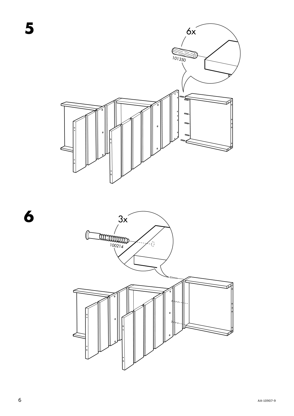 Assembly instructions for IKEA Trofast frame light white stained pine | Page 6 - IKEA TROFAST storage combination with boxes 594.779.10