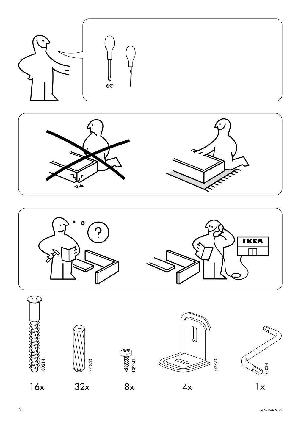 Assembly instructions for IKEA Trofast frame light white stained pine | Page 2 - IKEA TROFAST storage combination with boxes 595.333.22