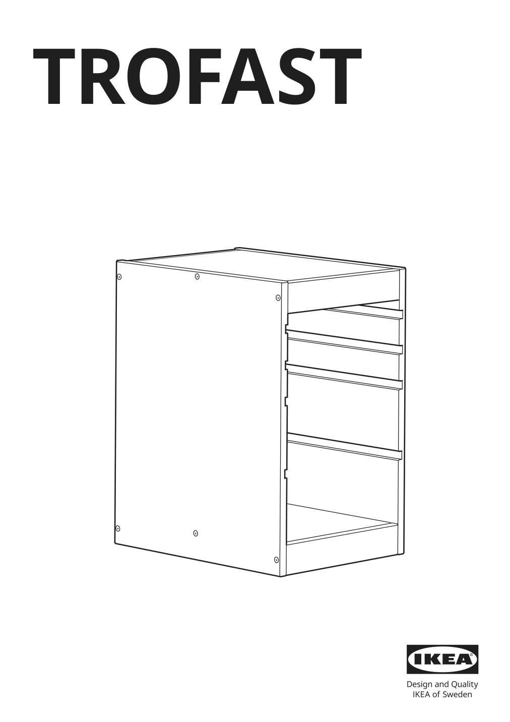 Assembly instructions for IKEA Trofast frame light white stained pine | Page 1 - IKEA TROFAST frame 905.160.61