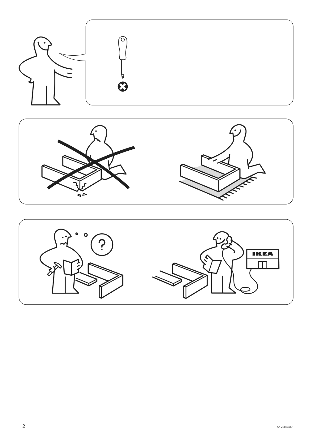 Assembly instructions for IKEA Trofast frame light white stained pine | Page 2 - IKEA TROFAST frame 905.160.61