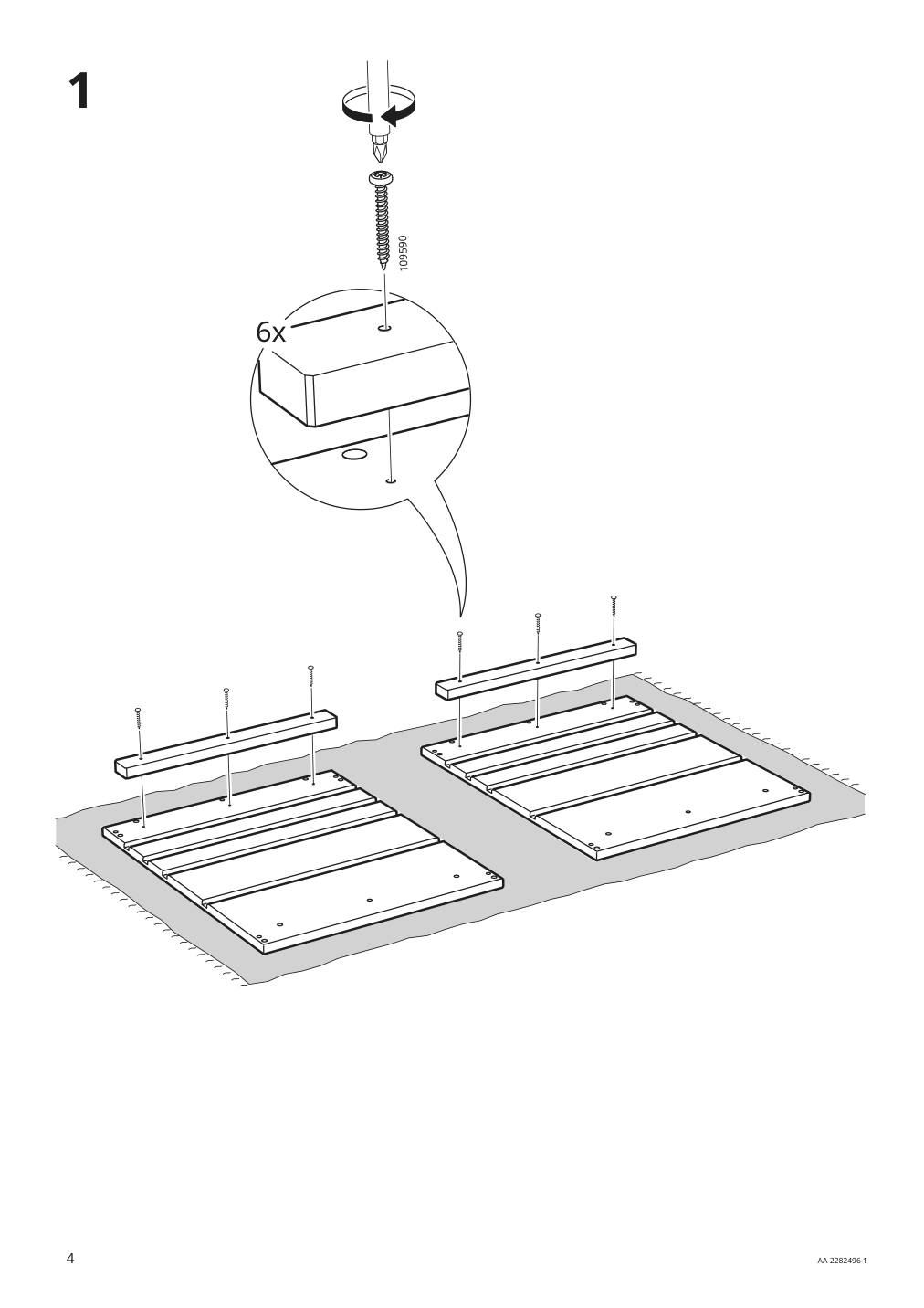 Assembly instructions for IKEA Trofast frame light white stained pine | Page 4 - IKEA TROFAST frame 905.160.61