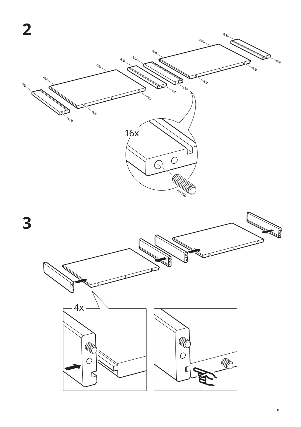 Assembly instructions for IKEA Trofast frame light white stained pine | Page 5 - IKEA TROFAST frame 905.160.61