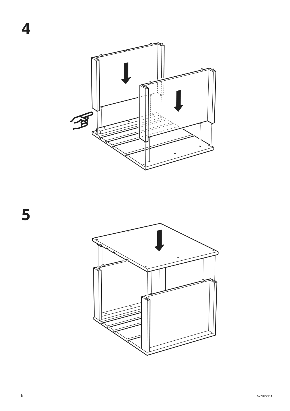 Assembly instructions for IKEA Trofast frame light white stained pine | Page 6 - IKEA TROFAST frame 905.160.61