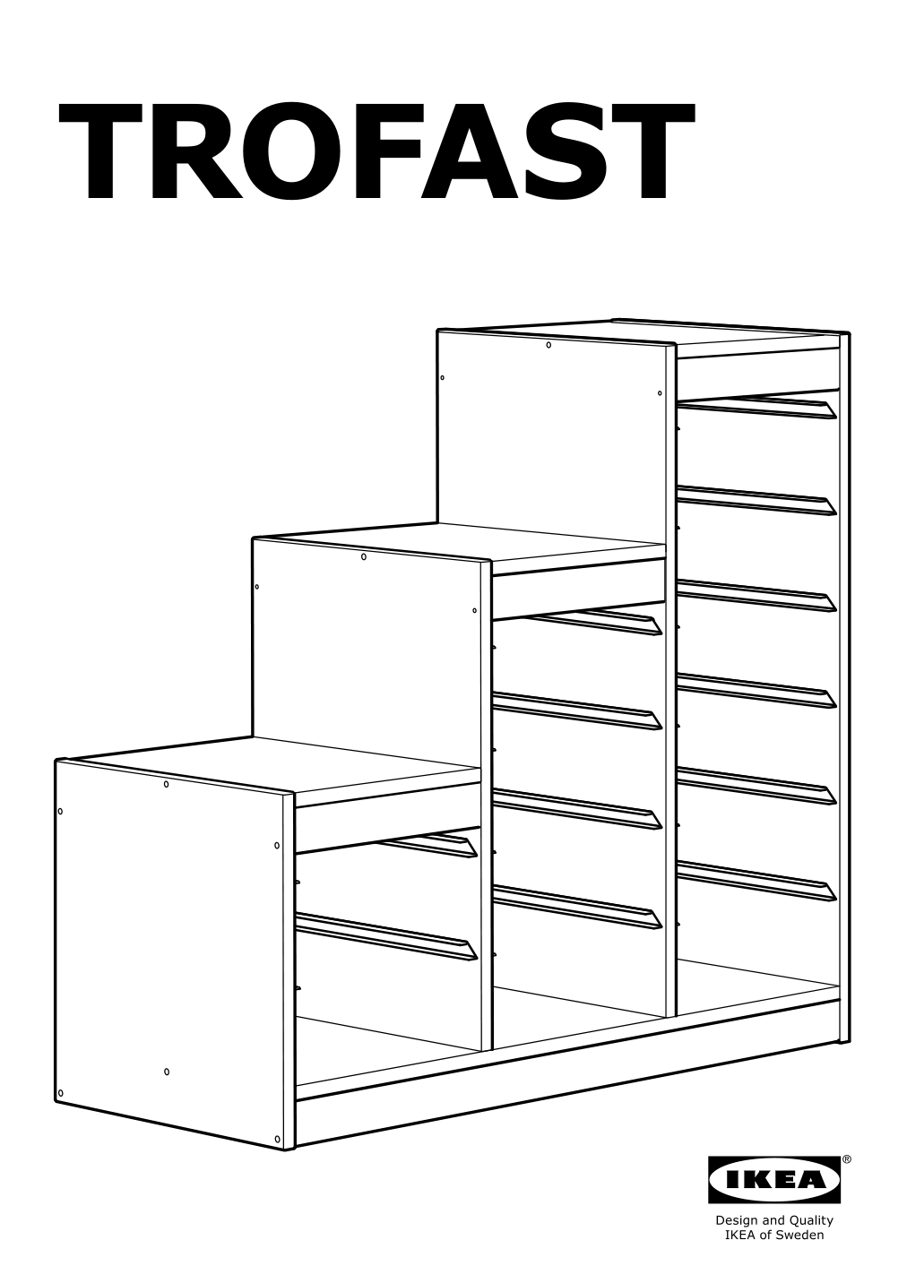 Assembly instructions for IKEA Trofast frame white | Page 1 - IKEA TROFAST storage combination 895.333.49