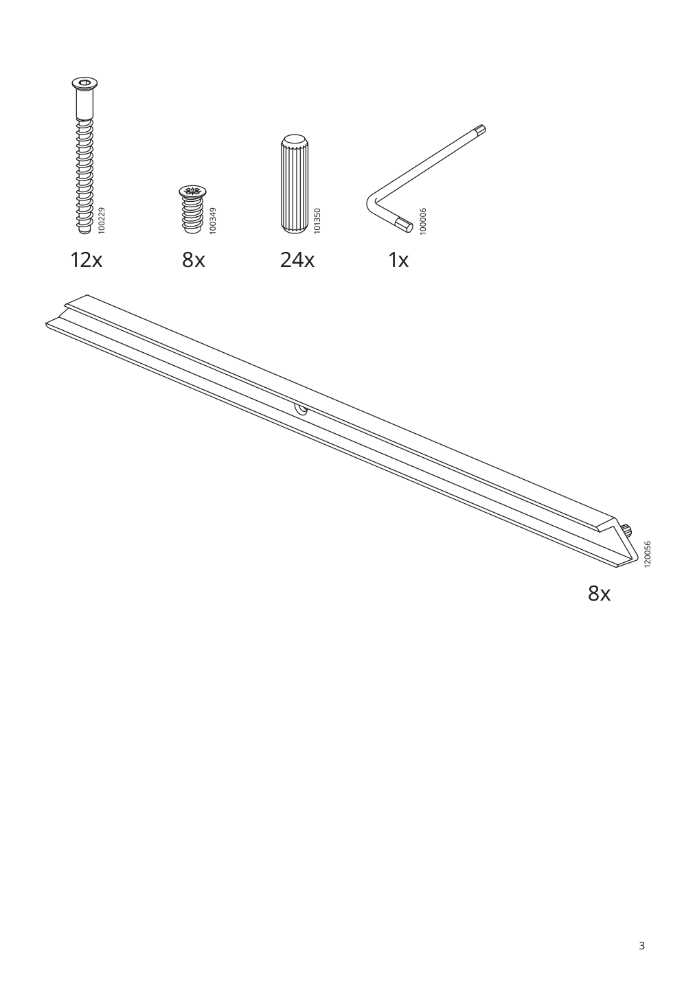 Assembly instructions for IKEA Trofast frame white | Page 3 - IKEA TROFAST storage combination with box/trays 495.332.90