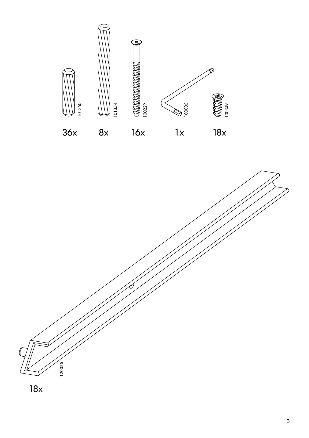 Assembly instructions for IKEA Trofast frame white | Page 3 - IKEA TROFAST storage combination with boxes 894.803.17