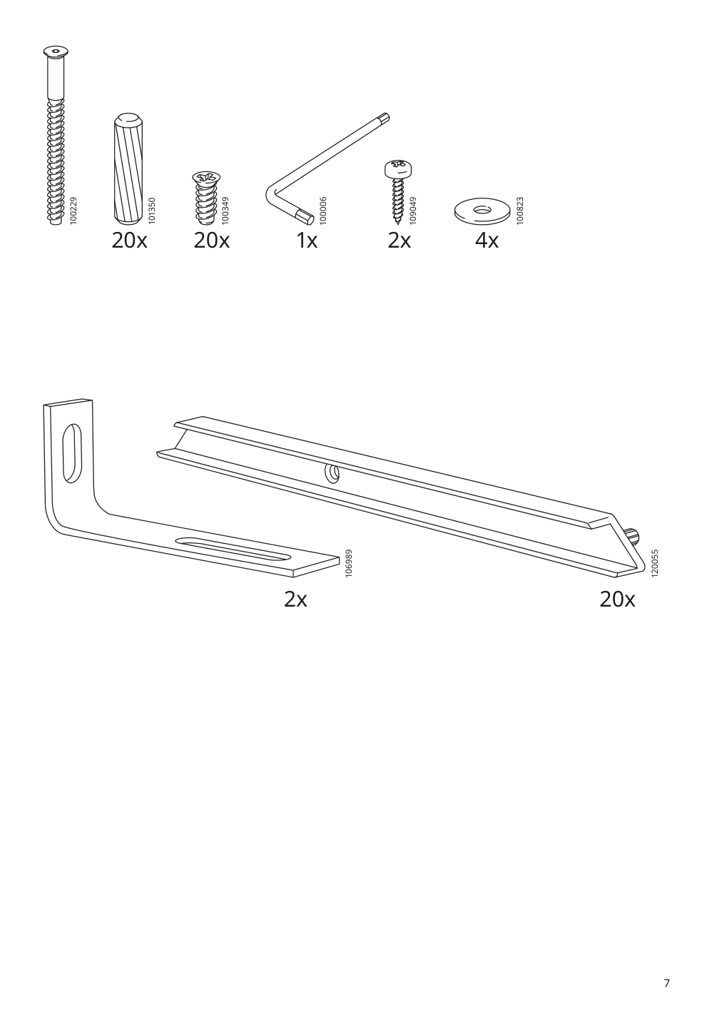 Assembly instructions for IKEA Trofast frame white | Page 7 - IKEA TROFAST storage combination with boxes 995.333.20