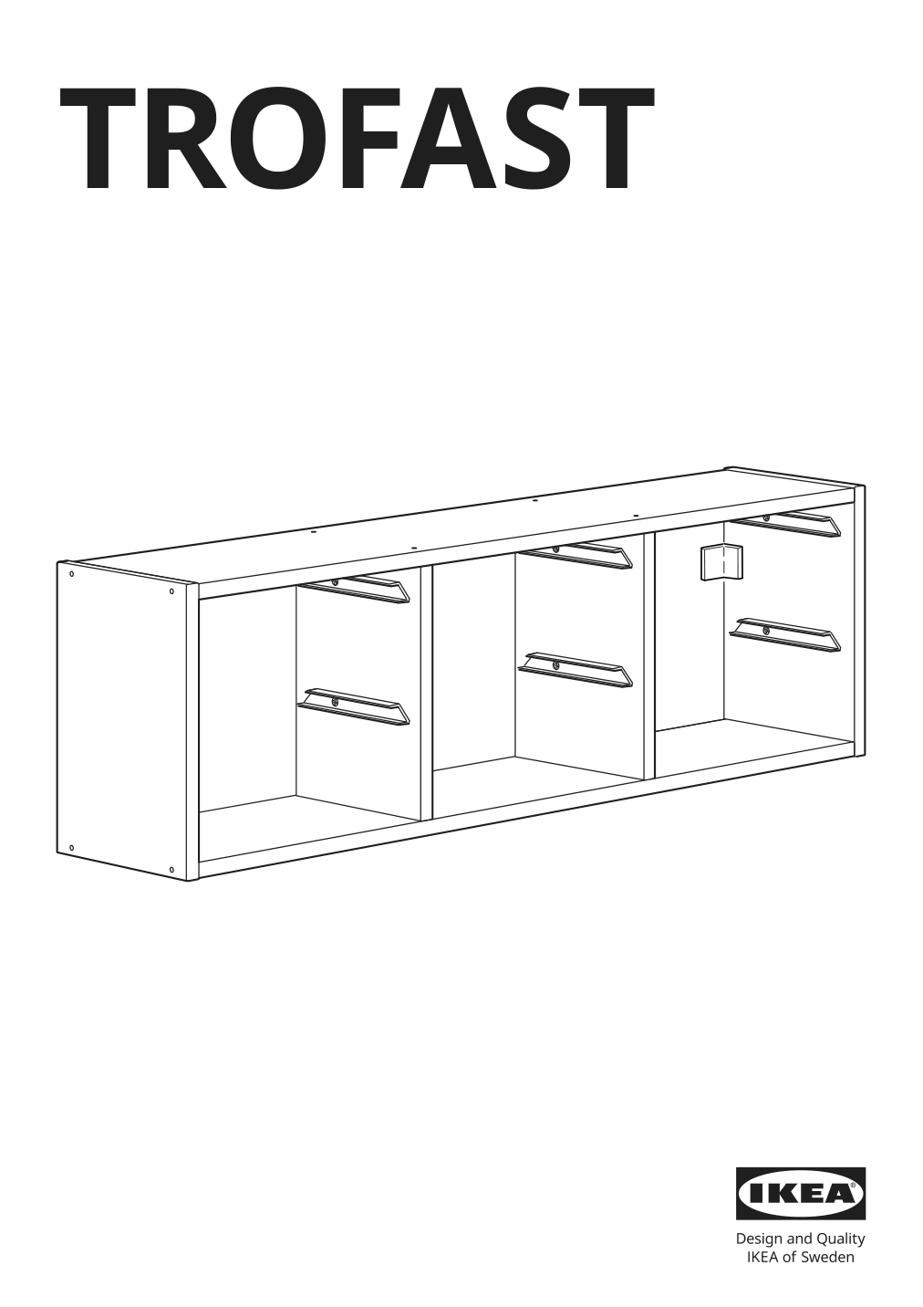 Assembly instructions for IKEA Trofast wall storage gray | Page 1 - IKEA TROFAST wall storage 995.151.23