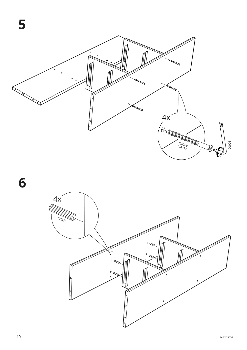 Assembly instructions for IKEA Trofast wall storage gray | Page 10 - IKEA TROFAST wall storage 995.151.23