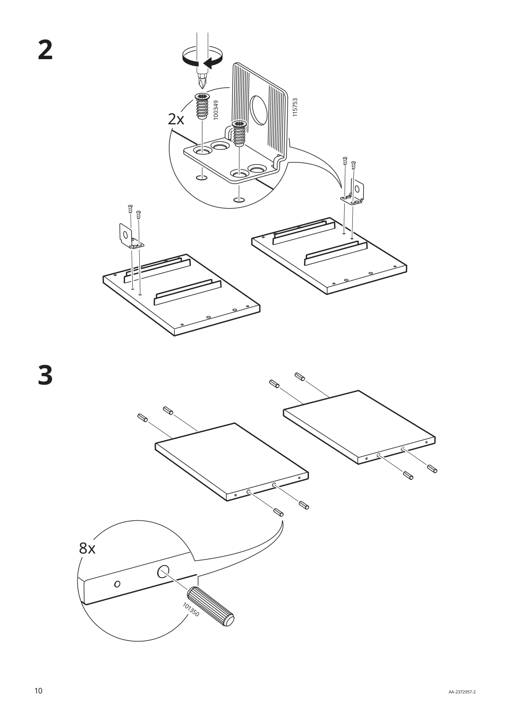 Assembly instructions for IKEA Trofast wall storage gray | Page 10 - IKEA TROFAST wall storage 895.160.95