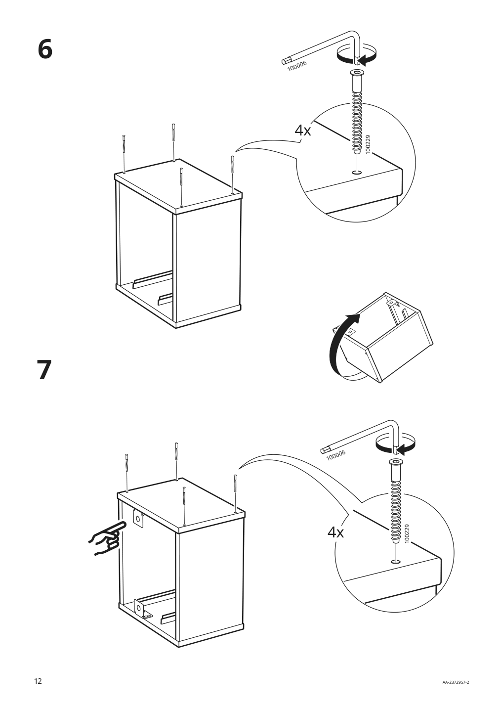 Assembly instructions for IKEA Trofast wall storage gray | Page 12 - IKEA TROFAST wall storage 895.160.95