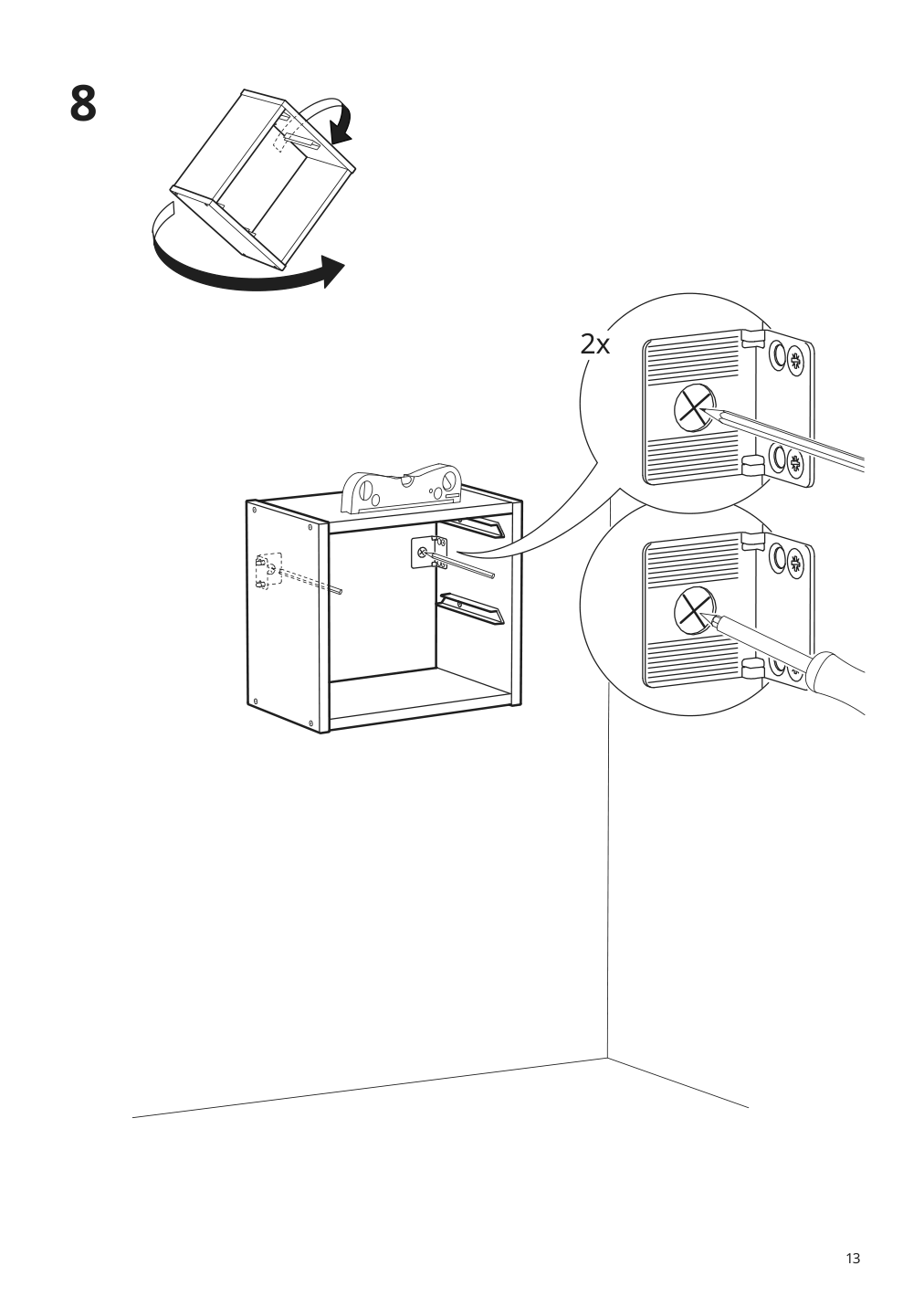 Assembly instructions for IKEA Trofast wall storage gray | Page 13 - IKEA TROFAST wall storage 895.160.95