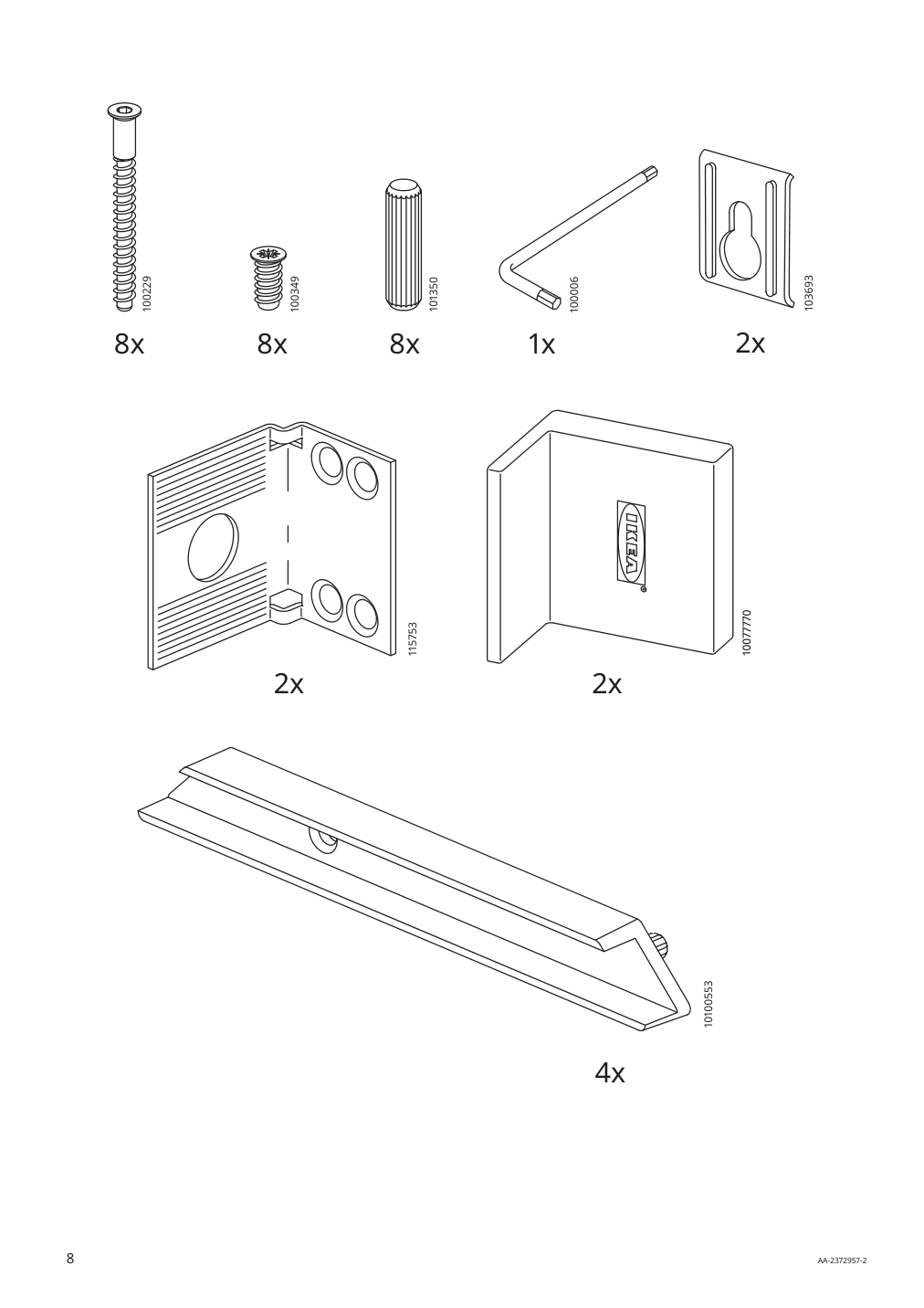 Assembly instructions for IKEA Trofast wall storage gray | Page 8 - IKEA TROFAST wall storage 895.160.95