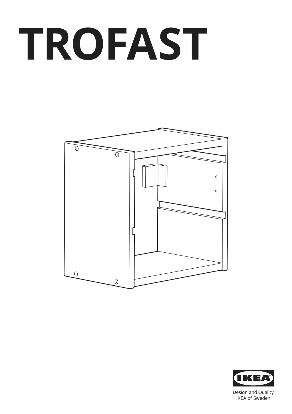 Assembly instructions for IKEA Trofast wall storage light white stained pine | Page 1 - IKEA TROFAST wall storage 805.160.71