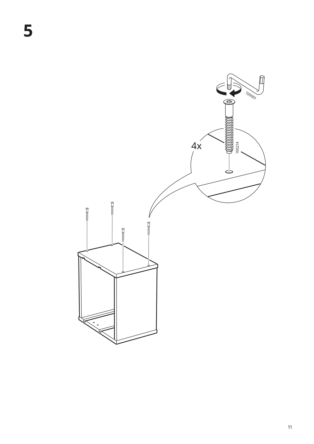 Assembly instructions for IKEA Trofast wall storage light white stained pine | Page 11 - IKEA TROFAST wall storage 805.160.71