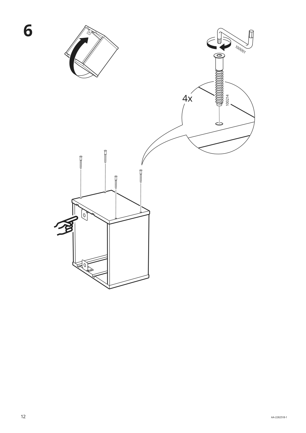 Assembly instructions for IKEA Trofast wall storage light white stained pine | Page 12 - IKEA TROFAST wall storage 805.160.71