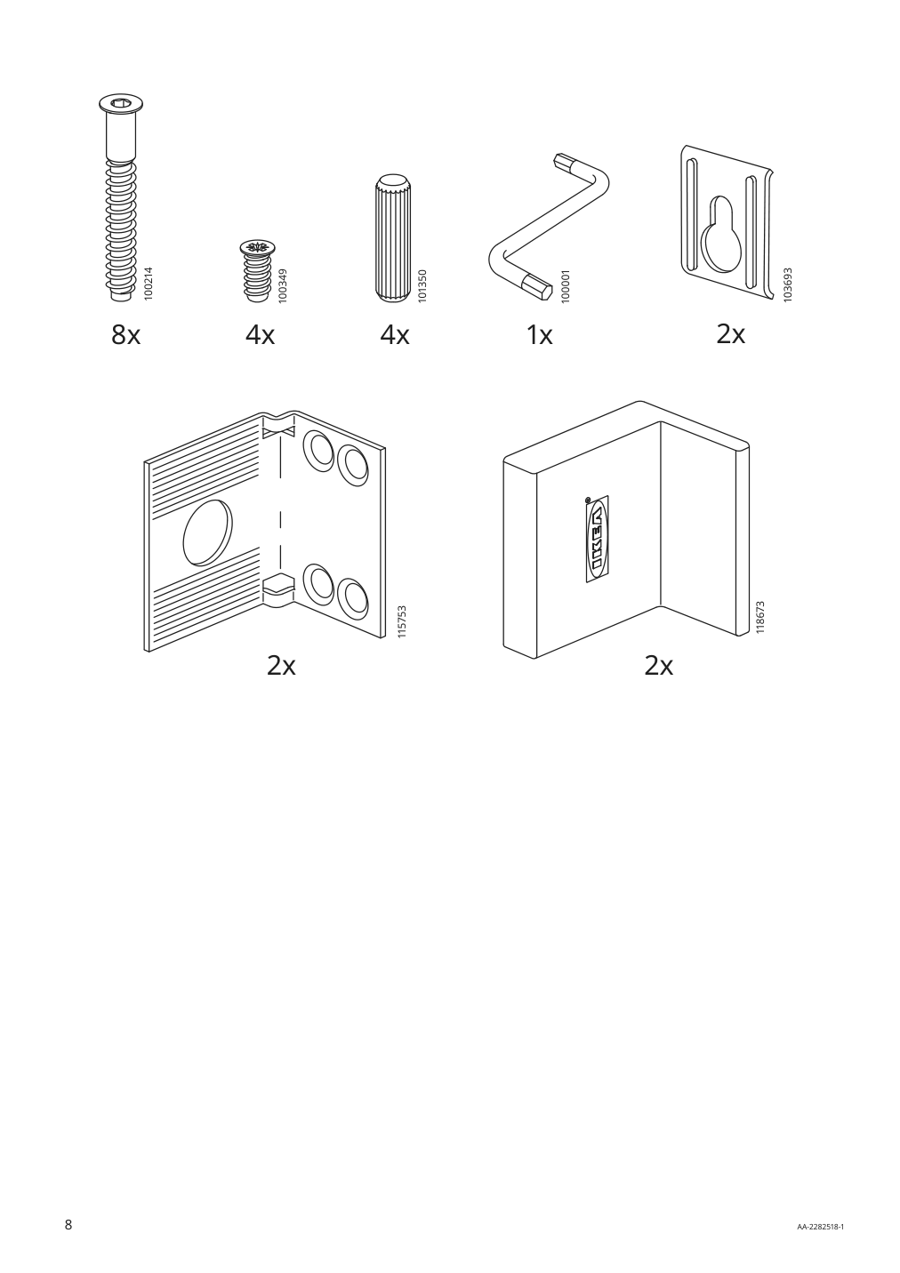 Assembly instructions for IKEA Trofast wall storage light white stained pine | Page 8 - IKEA TROFAST wall storage 805.160.71