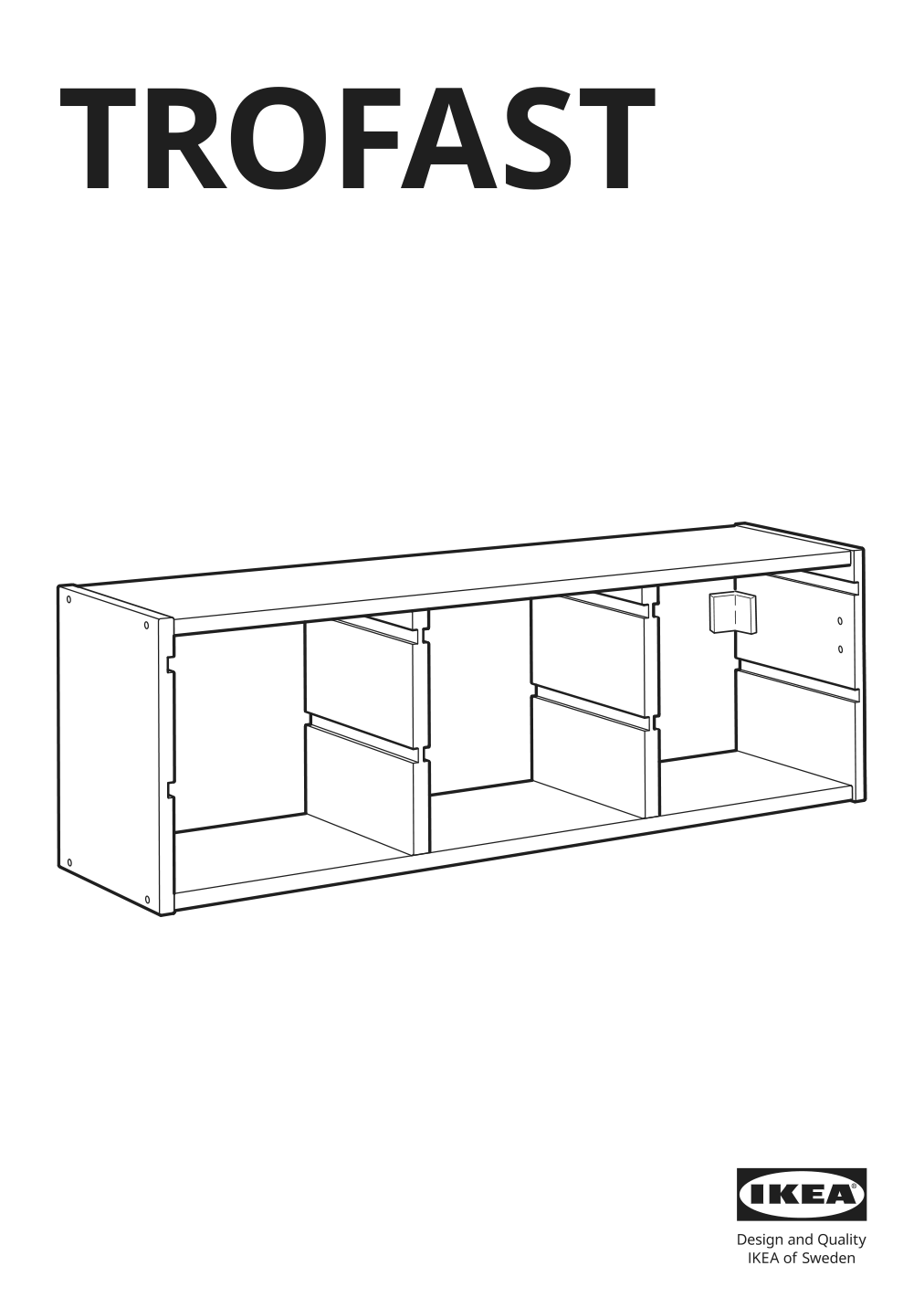 Assembly instructions for IKEA Trofast wall storage light white stained pine | Page 1 - IKEA TROFAST wall storage 494.781.99