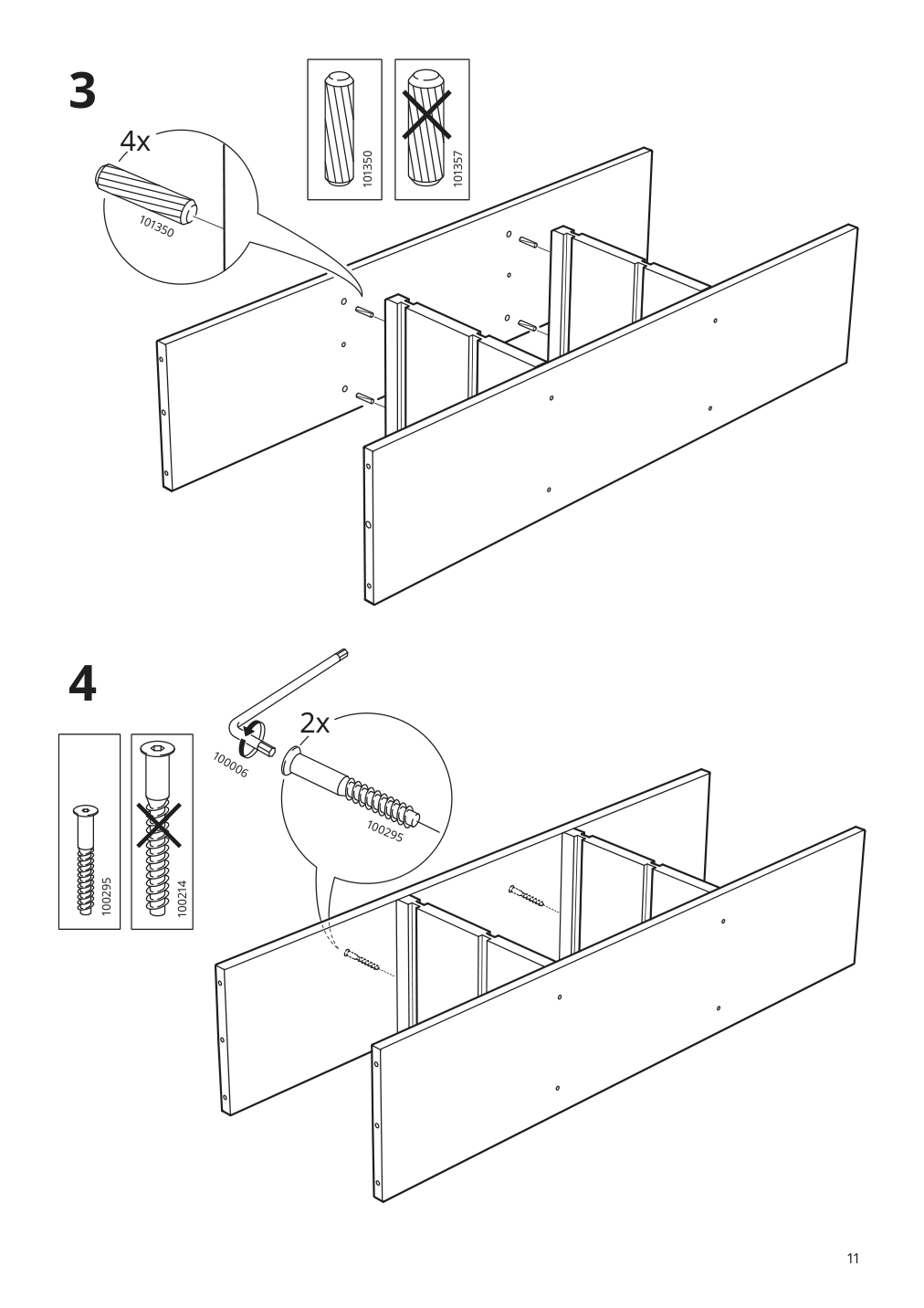 Assembly instructions for IKEA Trofast wall storage light white stained pine | Page 11 - IKEA TROFAST wall storage 395.333.56