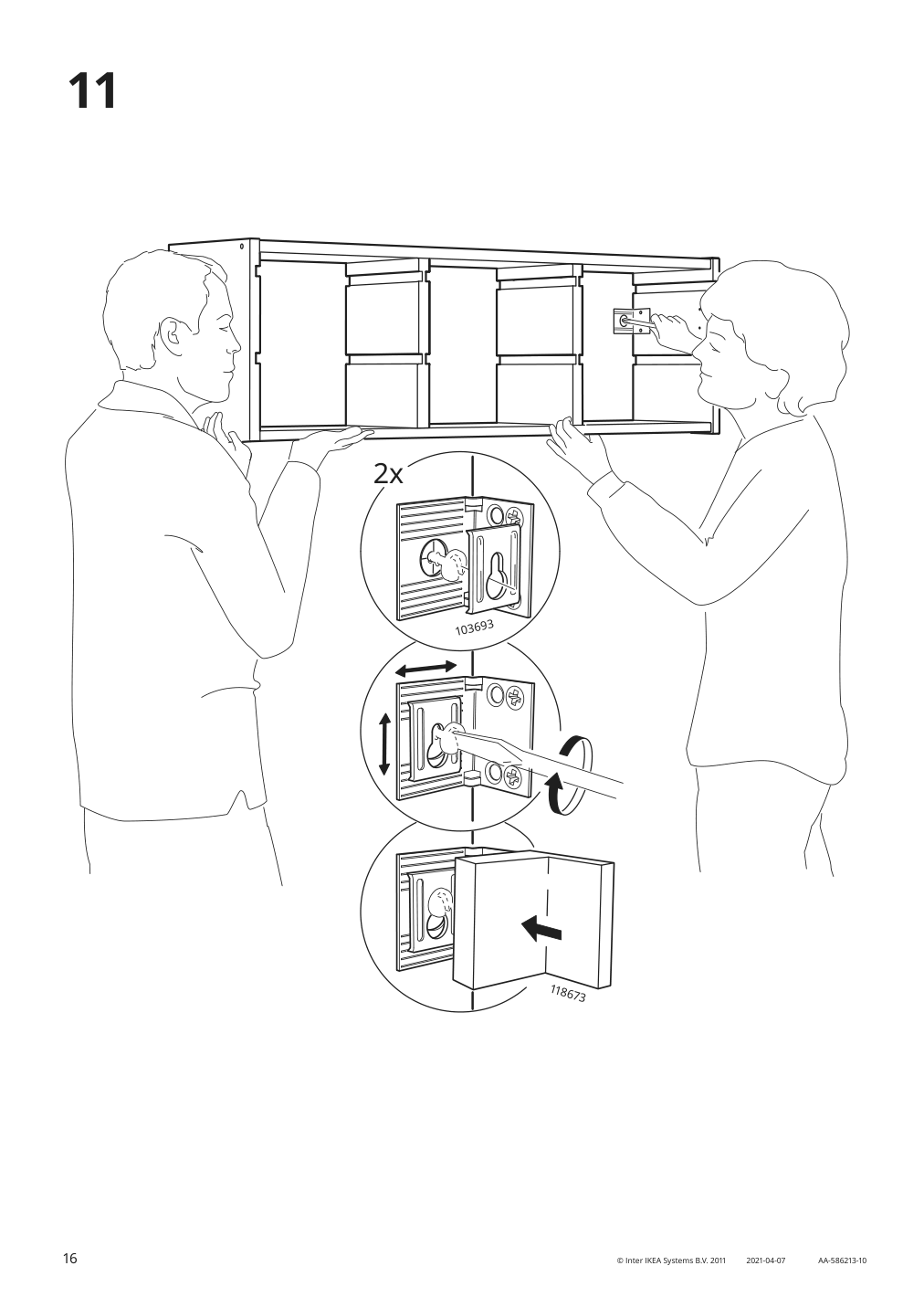 Assembly instructions for IKEA Trofast wall storage light white stained pine | Page 16 - IKEA TROFAST wall storage 491.023.04