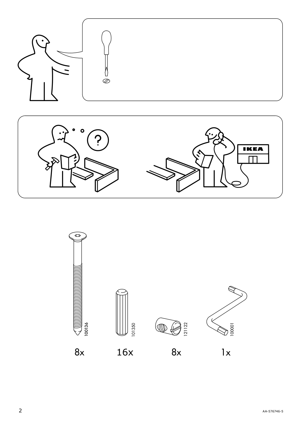 Assembly instructions for IKEA Trogen childs step stool yellow | Page 2 - IKEA TROGEN child's step stool 803.715.20