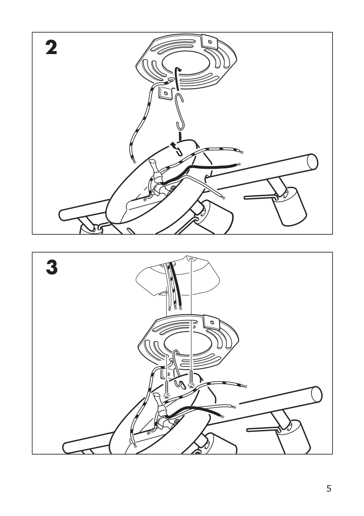 Assembly instructions for IKEA Tross ceiling track 3 spotlights white | Page 5 - IKEA TROSS ceiling track, 3 spotlights 602.626.59