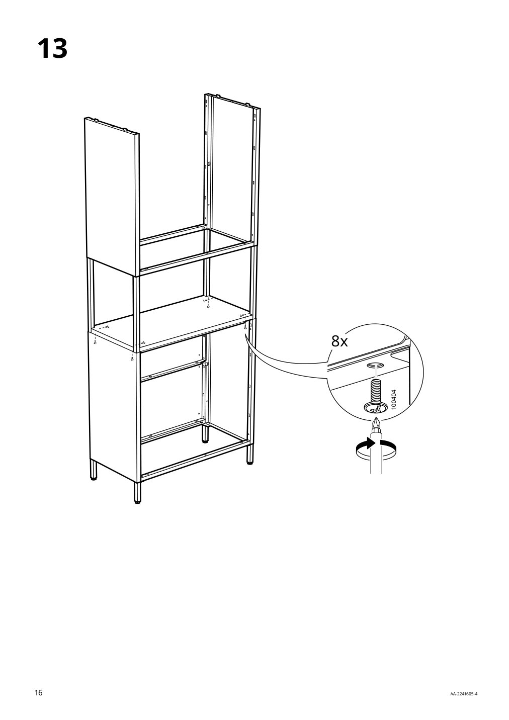 Assembly instructions for IKEA Trotten cabinet with doors white | Page 16 - IKEA TROTTEN cabinet with doors 304.747.66