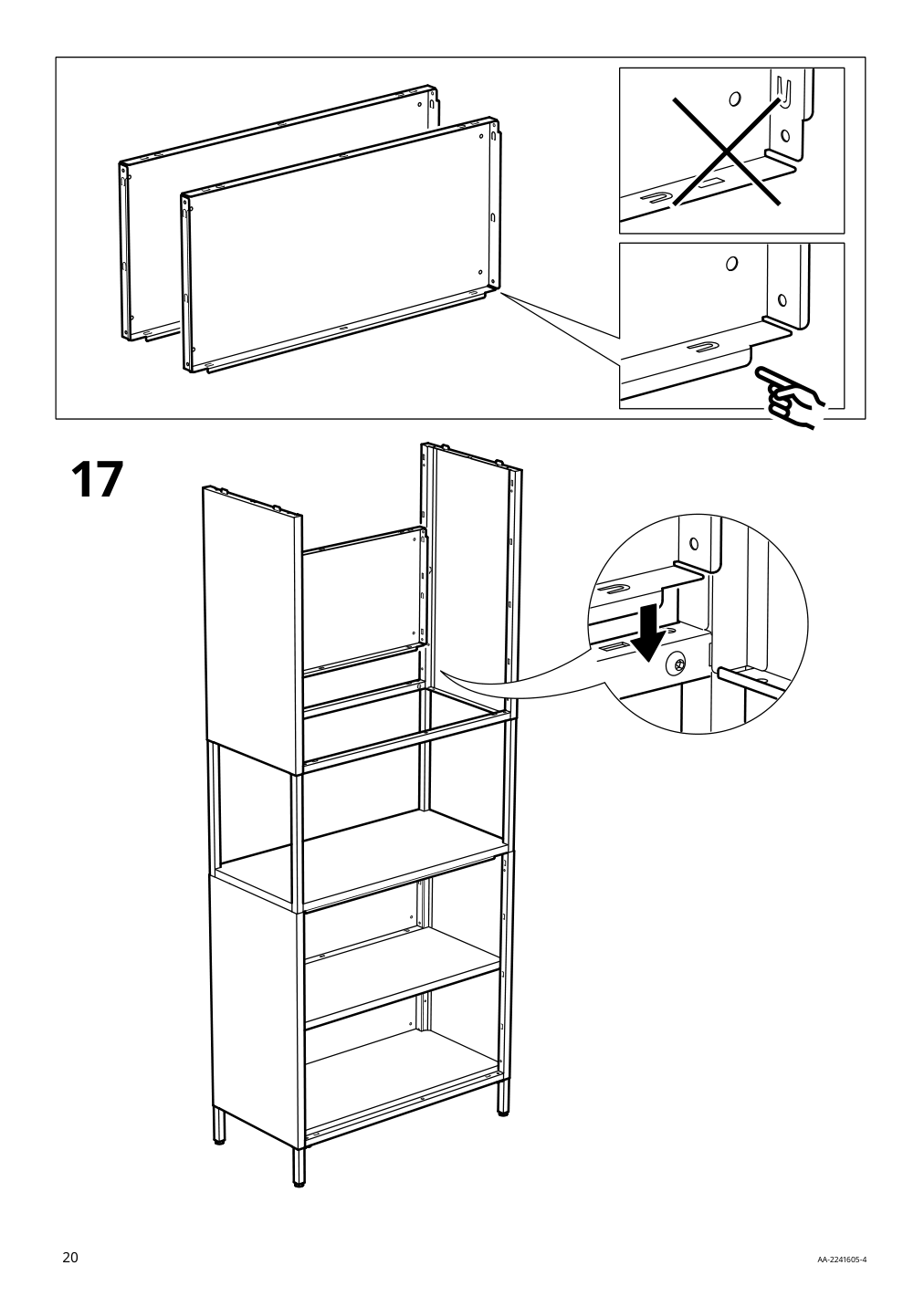 Assembly instructions for IKEA Trotten cabinet with doors white | Page 20 - IKEA TROTTEN cabinet with doors 304.747.66