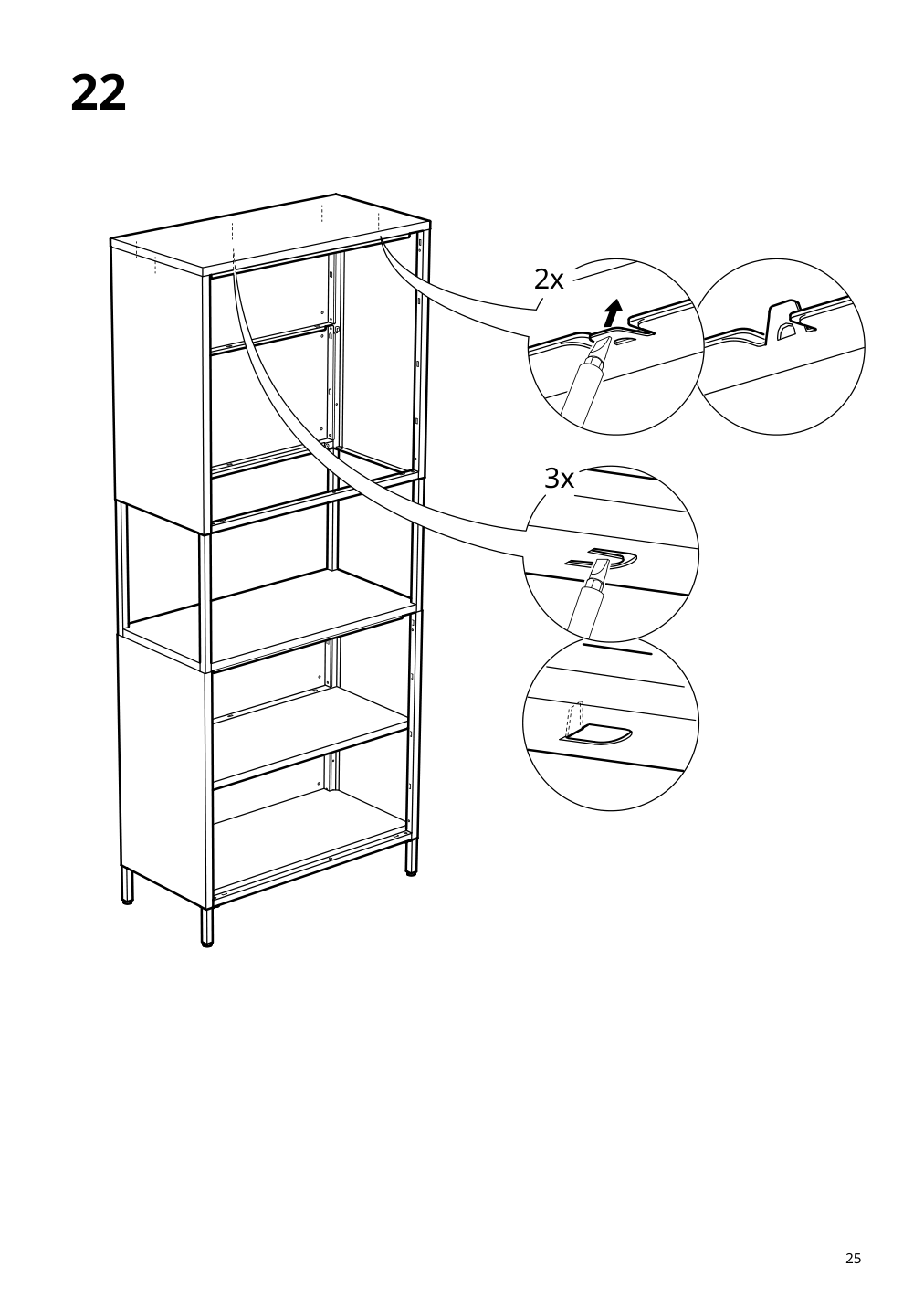 Assembly instructions for IKEA Trotten cabinet with doors white | Page 25 - IKEA TROTTEN cabinet with doors 304.747.66