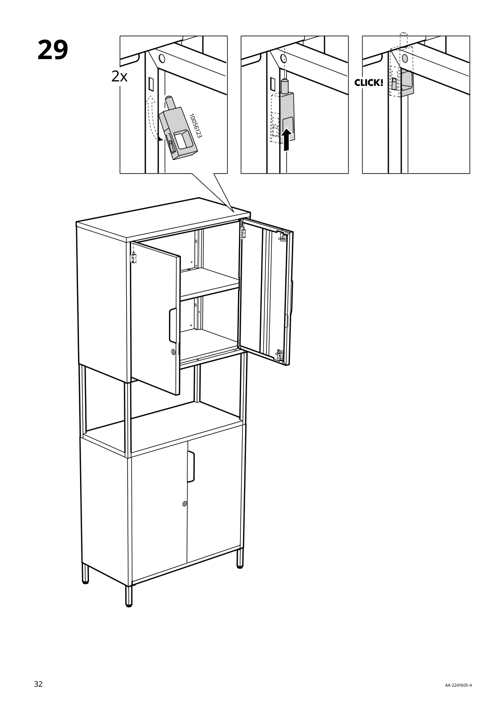 Assembly instructions for IKEA Trotten cabinet with doors white | Page 32 - IKEA TROTTEN cabinet with doors 304.747.66