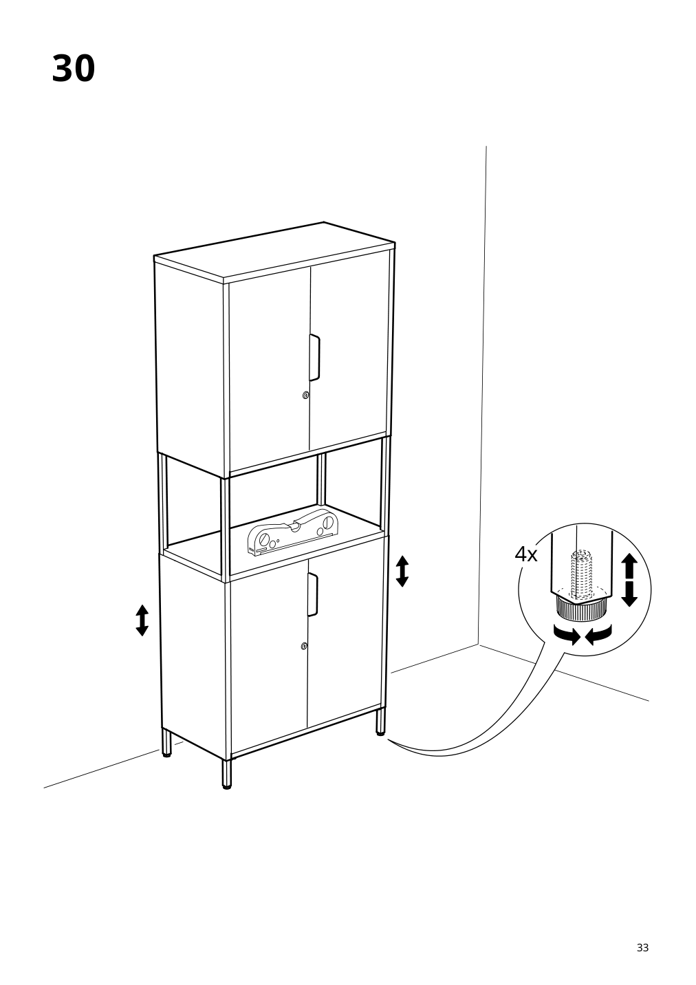 Assembly instructions for IKEA Trotten cabinet with doors white | Page 33 - IKEA TROTTEN cabinet with doors 304.747.66