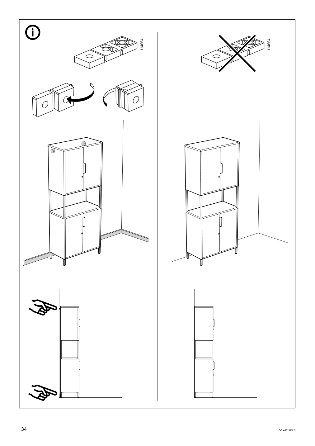 Assembly instructions for IKEA Trotten cabinet with doors white | Page 34 - IKEA TROTTEN cabinet with doors 304.747.66