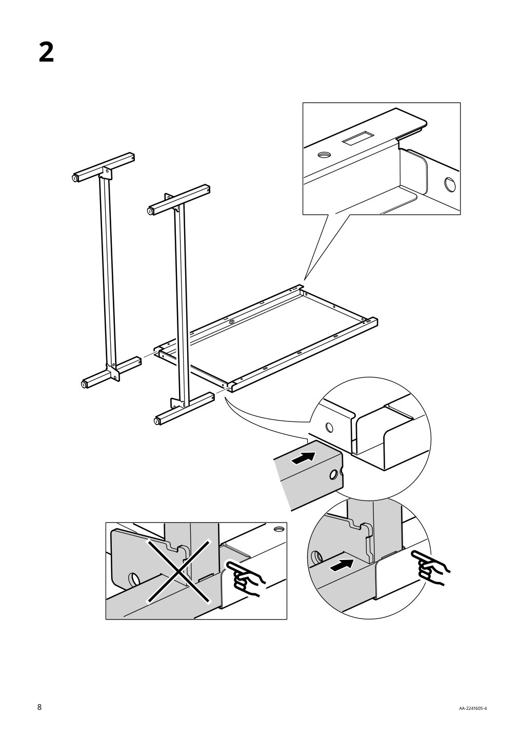 Assembly instructions for IKEA Trotten cabinet with doors white | Page 8 - IKEA TROTTEN cabinet with doors 304.747.66