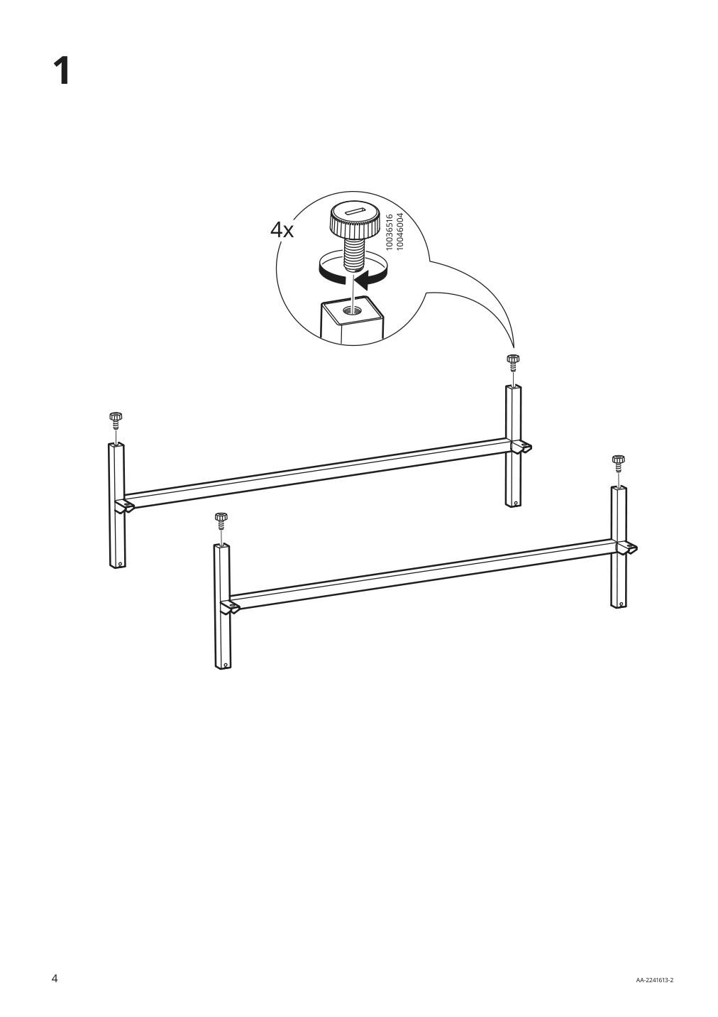 Assembly instructions for IKEA Trotten cabinet with sliding doors anthracite | Page 4 - IKEA TROTTEN cabinet with sliding doors 004.748.38