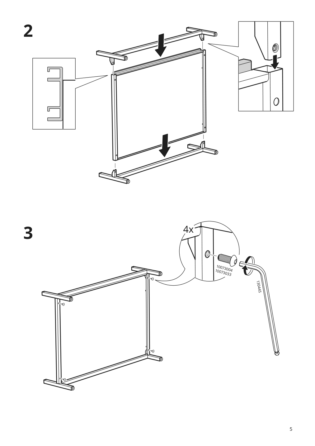 Assembly instructions for IKEA Trotten cabinet with sliding doors anthracite | Page 5 - IKEA TROTTEN cabinet with sliding doors 004.748.38