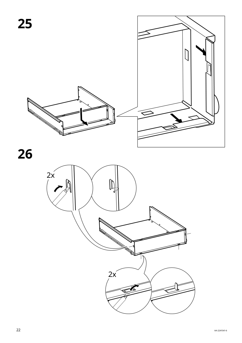 Assembly instructions for IKEA Trotten drawer unit w 2 drawers on casters anthracite | Page 22 - IKEA TROTTEN drawer unit w 2 drawers on casters 604.748.40