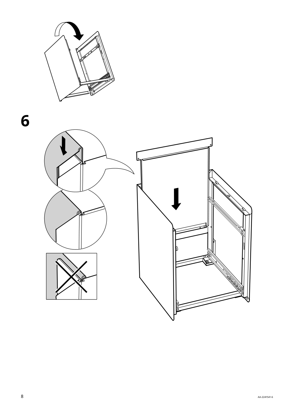 Assembly instructions for IKEA Trotten drawer unit w 2 drawers on casters anthracite | Page 8 - IKEA TROTTEN drawer unit w 2 drawers on casters 604.748.40