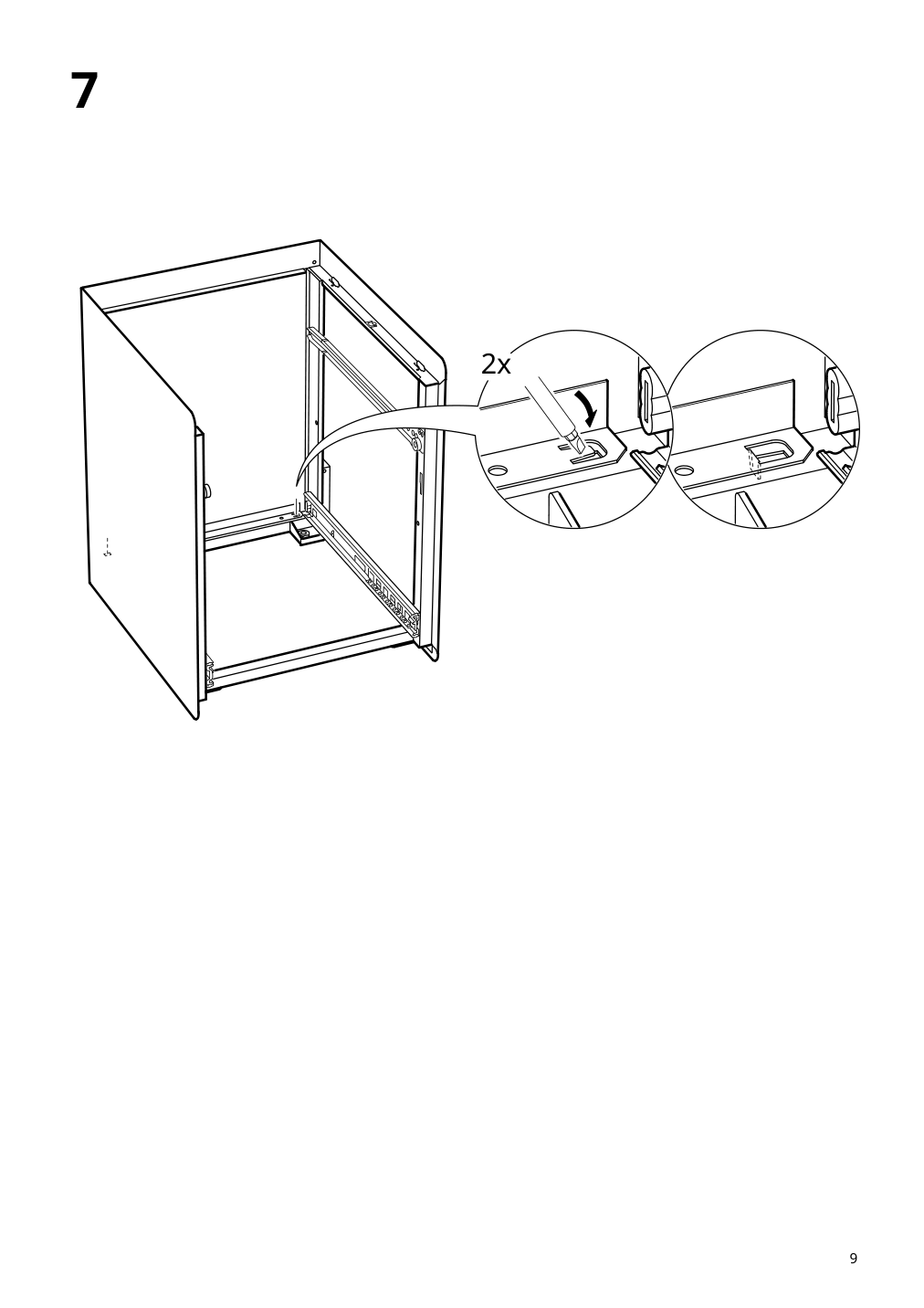 Assembly instructions for IKEA Trotten drawer unit w 2 drawers on casters anthracite | Page 9 - IKEA TROTTEN drawer unit w 2 drawers on casters 604.748.40