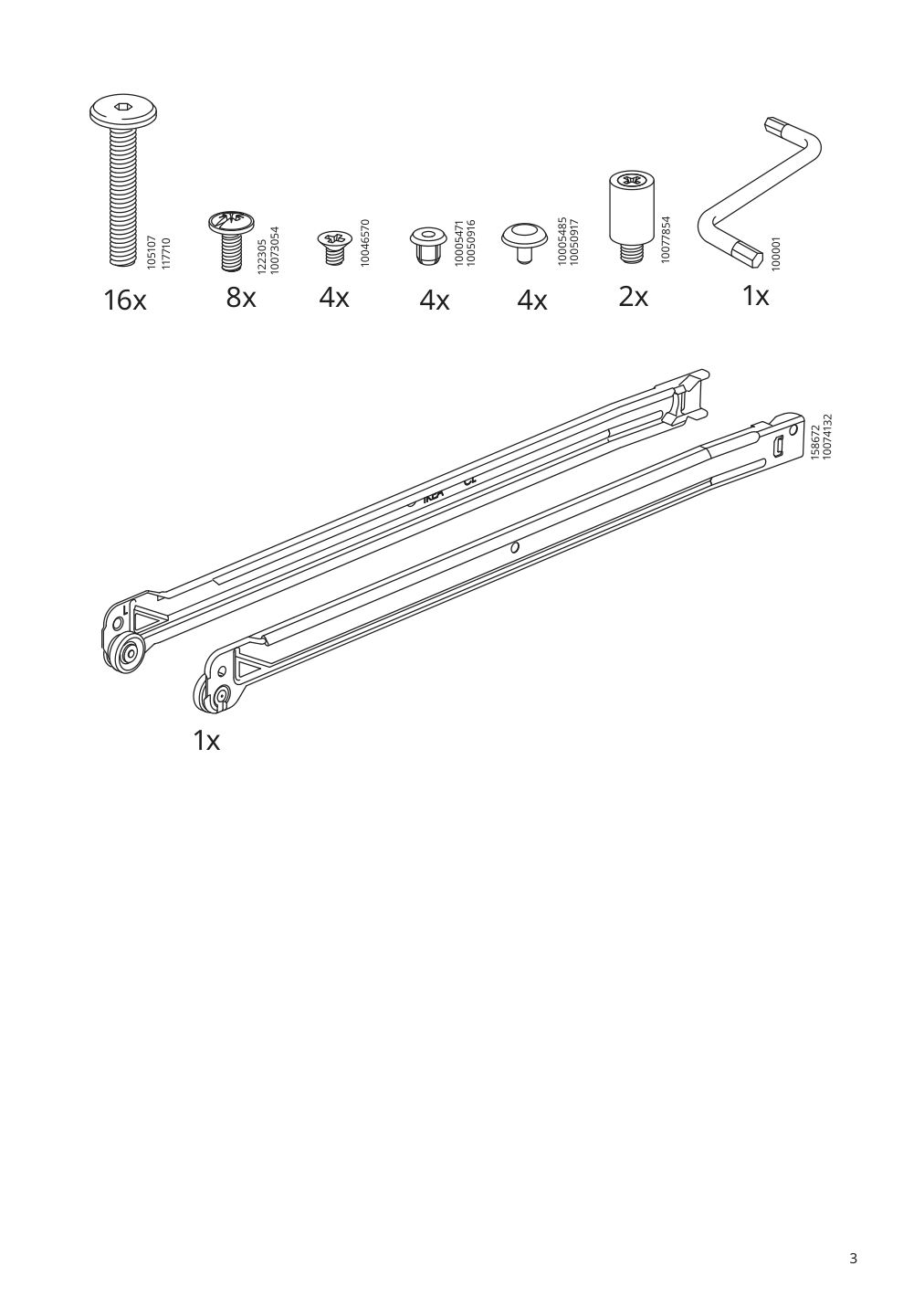 Assembly instructions for IKEA Trotten drawer unit anthracite | Page 3 - IKEA TROTTEN drawer unit 404.748.41