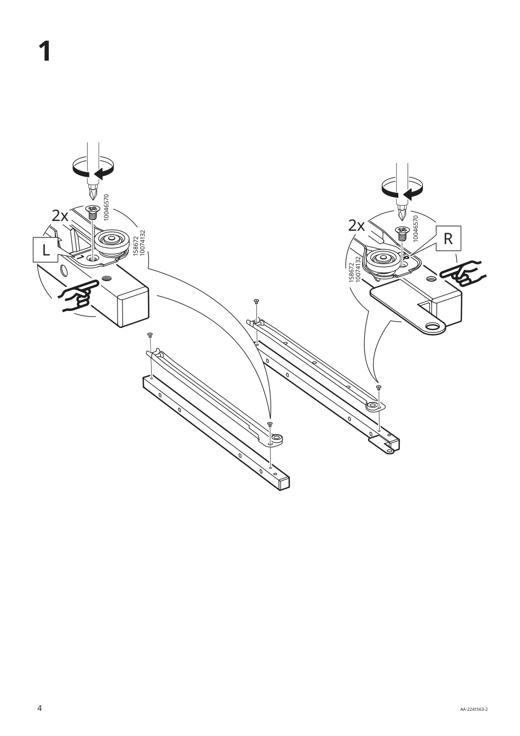 Assembly instructions for IKEA Trotten drawer unit anthracite | Page 4 - IKEA TROTTEN drawer unit 404.748.41