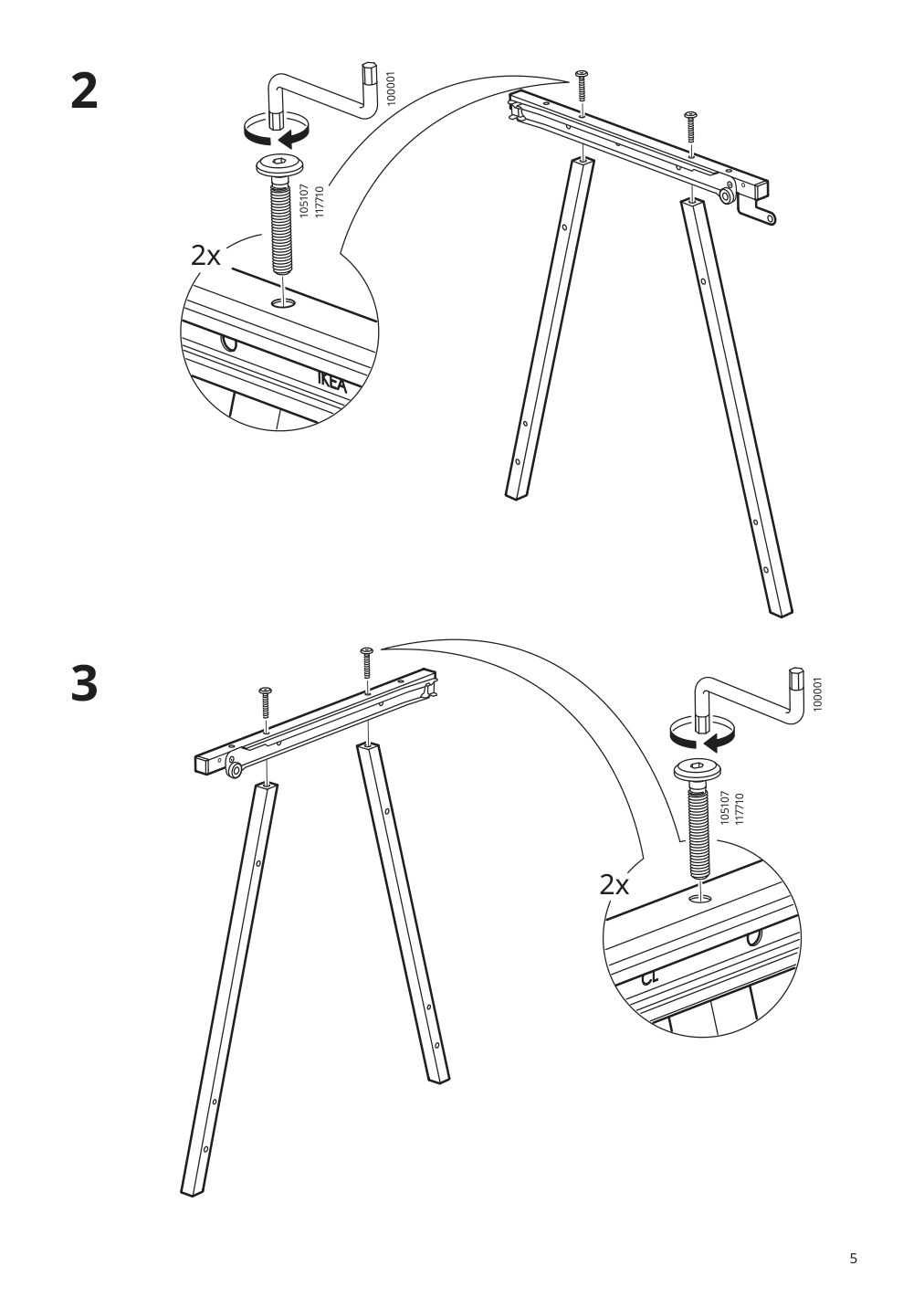 Assembly instructions for IKEA Trotten drawer unit anthracite | Page 5 - IKEA TROTTEN drawer unit 404.748.41