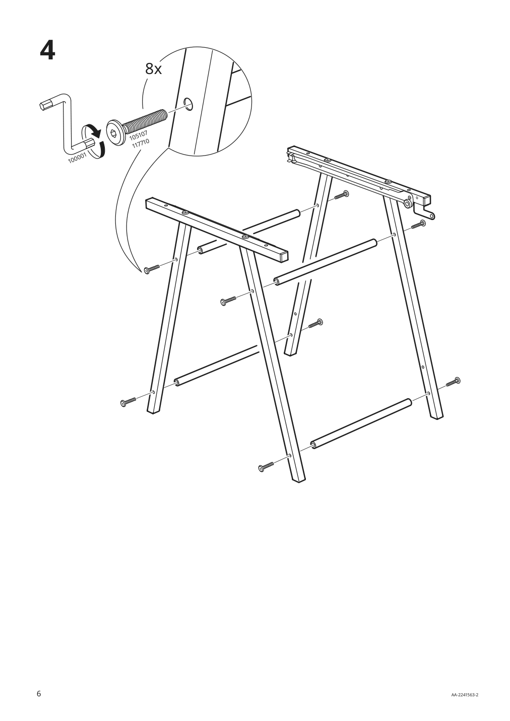 Assembly instructions for IKEA Trotten drawer unit anthracite | Page 6 - IKEA TROTTEN drawer unit 404.748.41