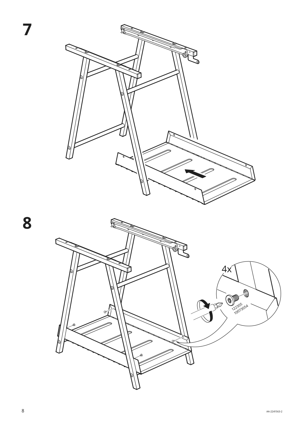 Assembly instructions for IKEA Trotten drawer unit anthracite | Page 8 - IKEA TROTTEN drawer unit 404.748.41